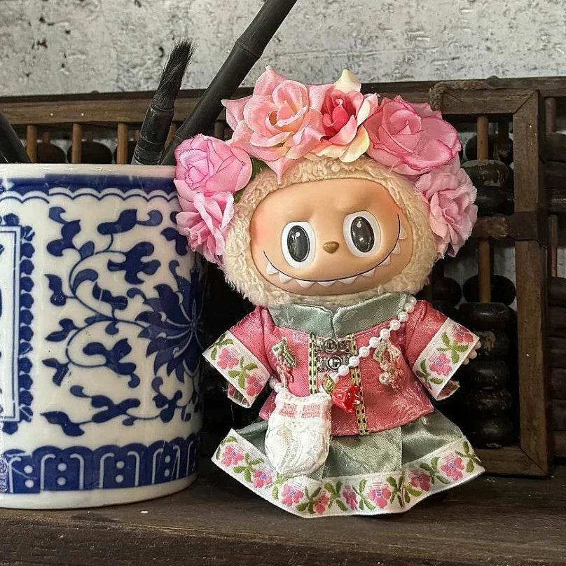 Traditional Chinese Style Summer Dress Set for Labubu 3.0 Countryside Princess Dolls Labubu - ToylandEU