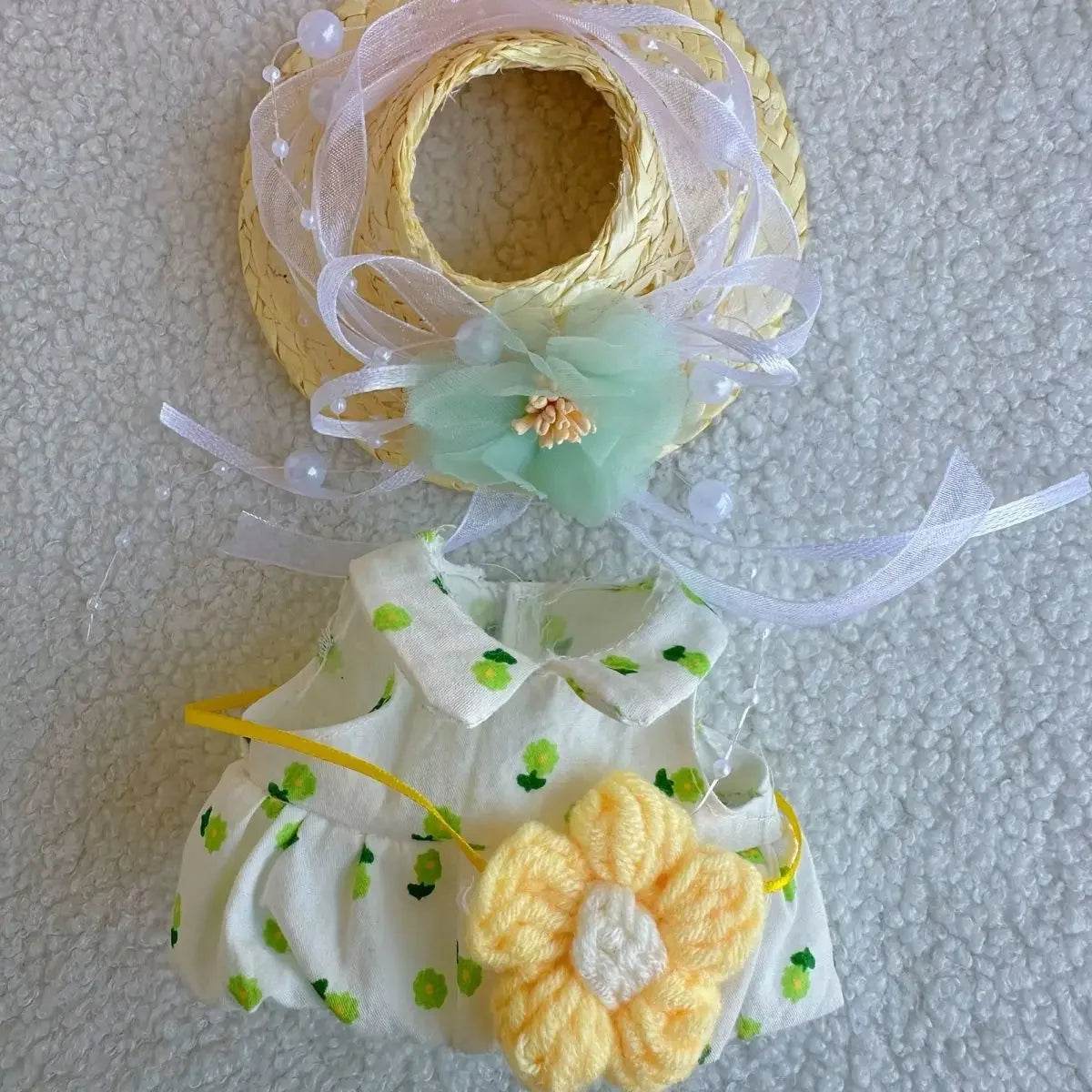 Traditional Chinese Style Summer Dress Set for Labubu 3.0 Countryside Princess Dolls Labubu - ToylandEU