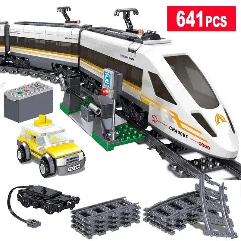 Train Building Blocks Set For Kids Lego Compatible - ToylandEU