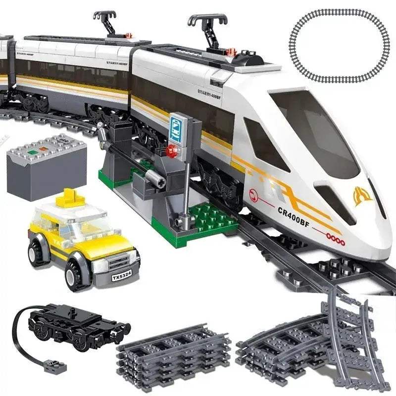 Train Building Blocks Set For Kids Lego Compatible - ToylandEU