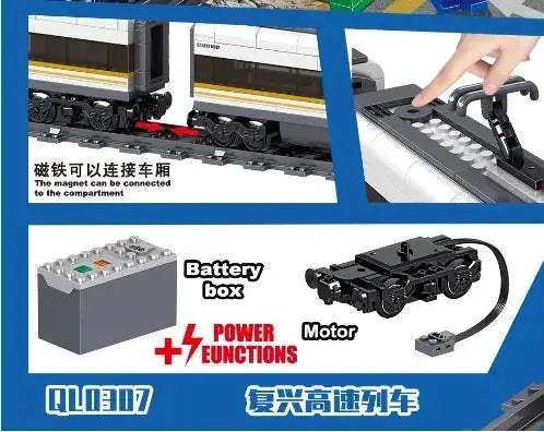 Train Building Blocks Set For Kids Lego Compatible - ToylandEU