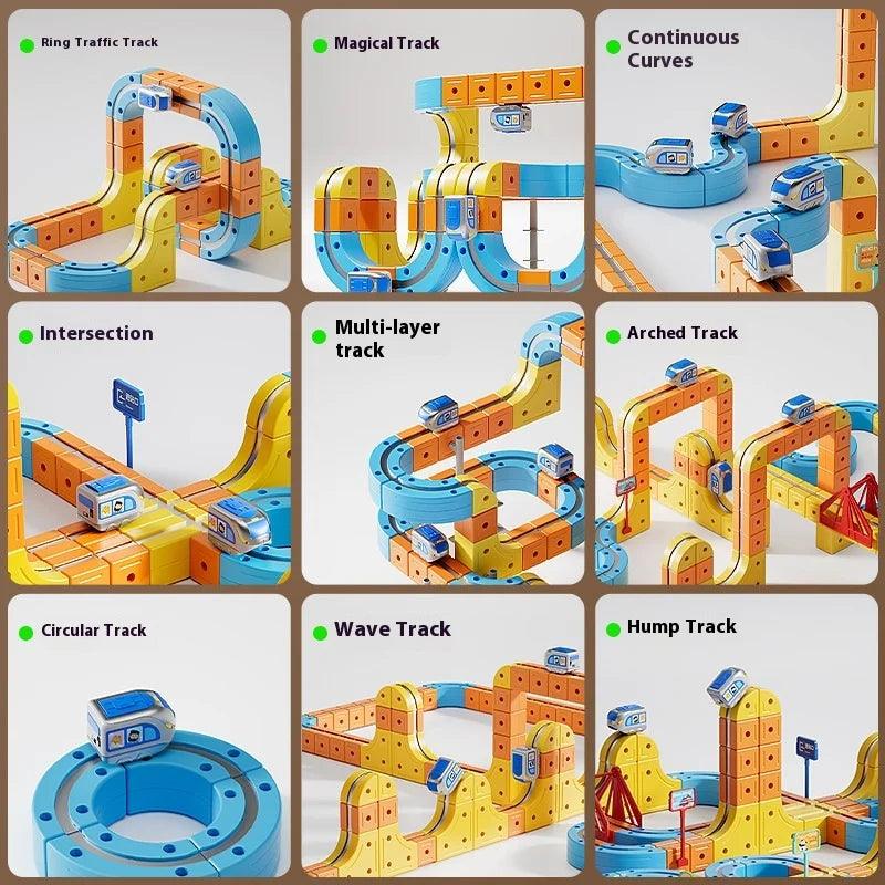  Train Set Magnetic Track 84 To 179 Pcs Toylandeu™ 