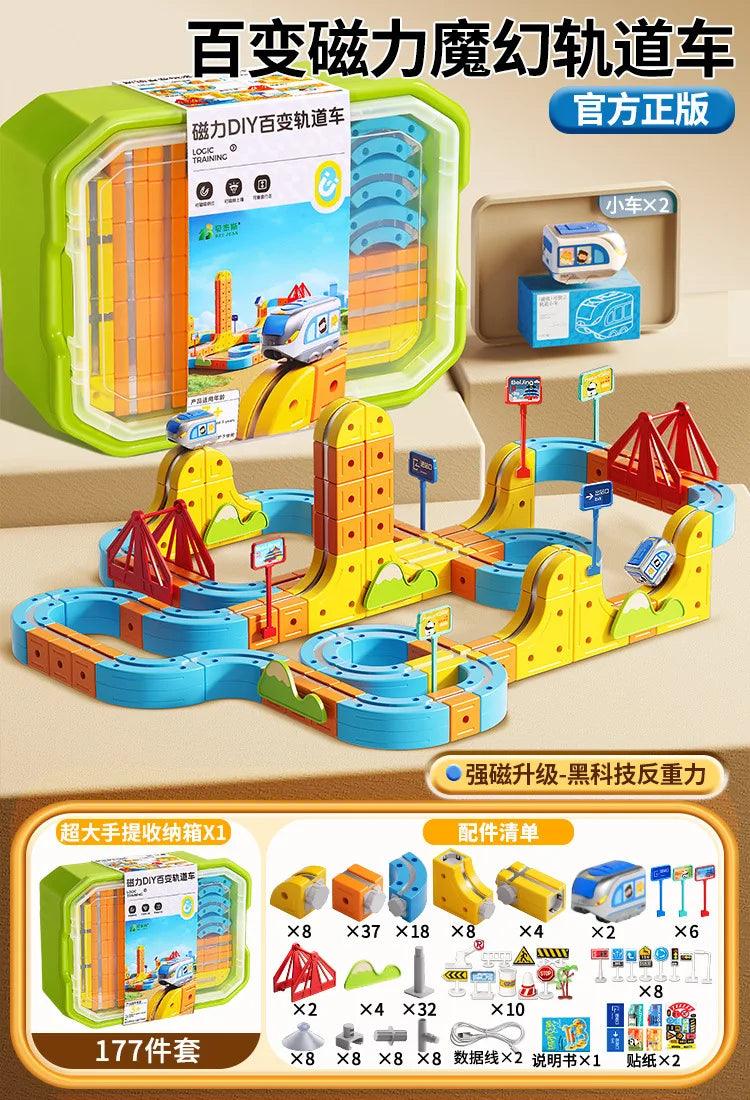  Train Set Magnetic Track 84 To 179 Pcs Toylandeu™ 