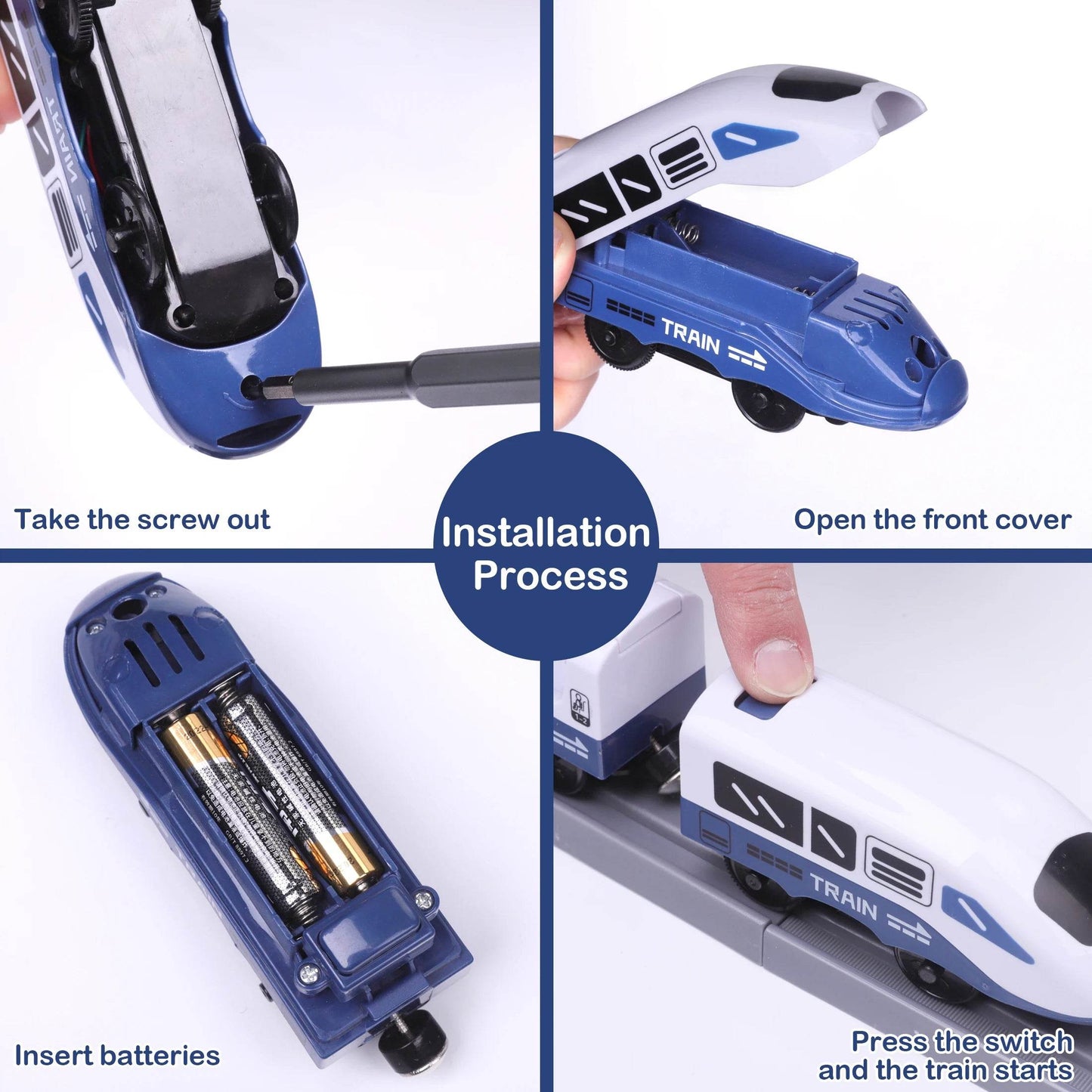 Train Set Toys, 66 Pcs Electric Train With Track Set - ToylandEU