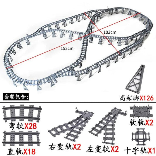Train Track Blocks | LEGO Compatible | Toylandeu™