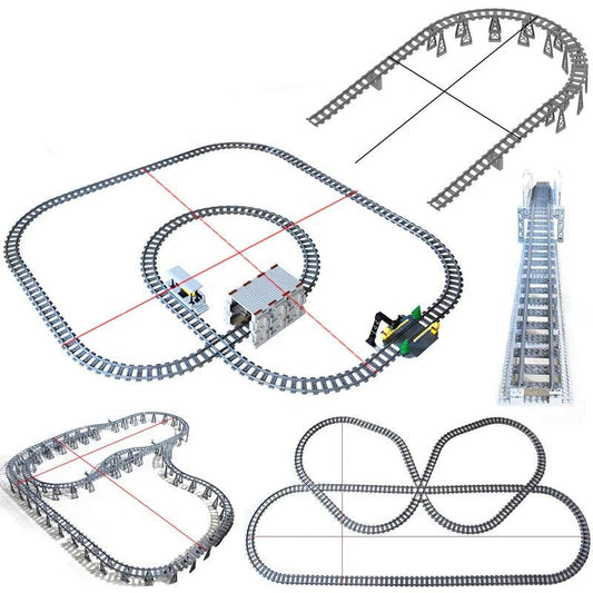 Train Track Blocks | LEGO Compatible | Toylandeu™