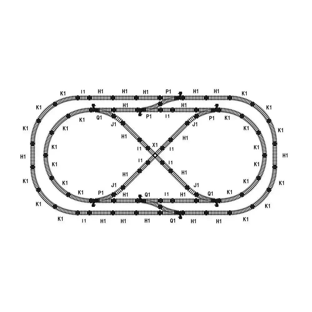  Train Track Crossing Expansion Set For Model Trains PVC -  ToylandEU™