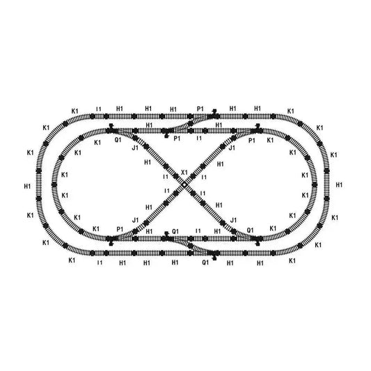  Train Track Crossing Expansion Set For Model Trains PVC -  ToylandEU™