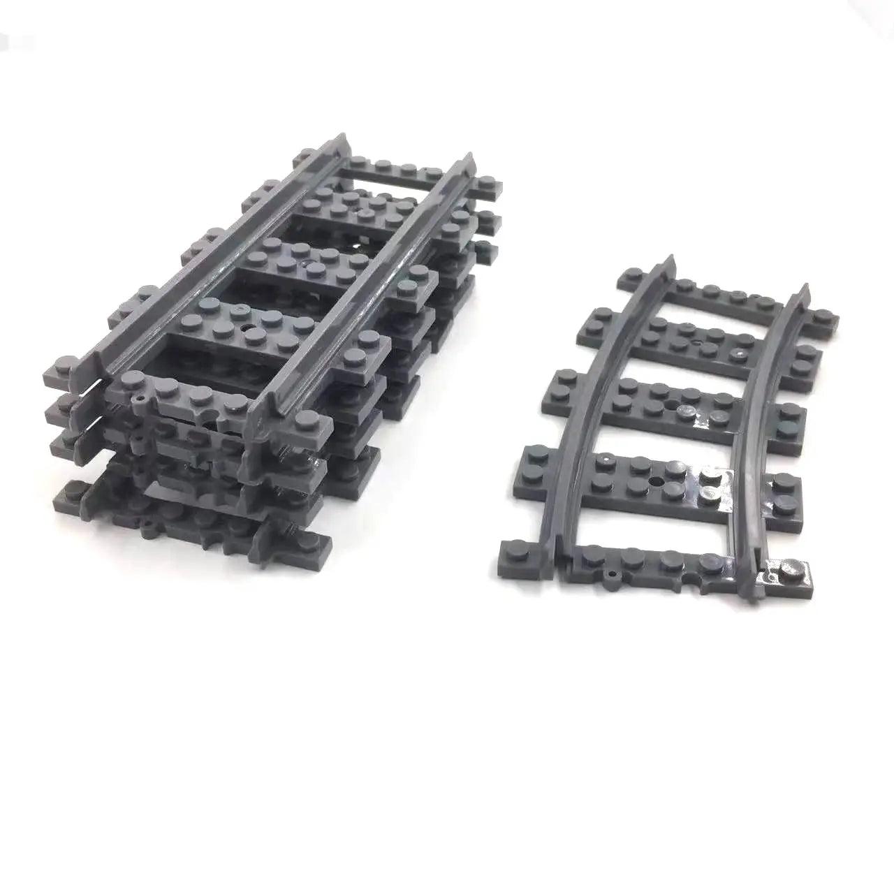  Train Track Rails Self Locking Building Blocks Set -  ToylandEU™