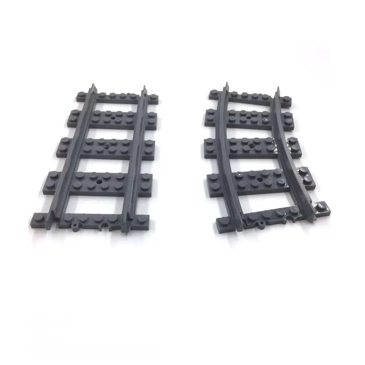  Train Track Rails Self Locking Building Blocks Set -  ToylandEU™