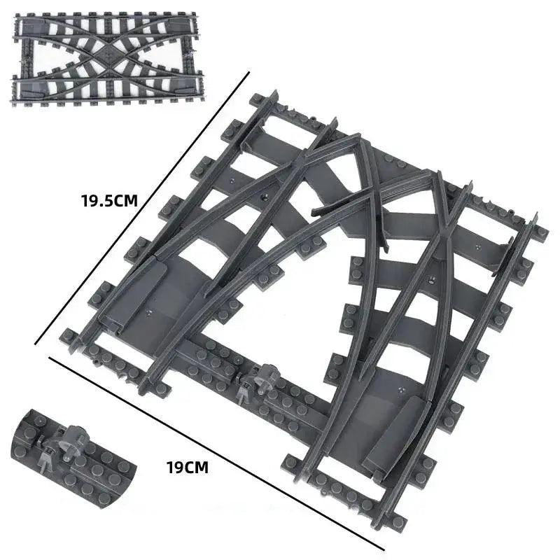  Train Track System Lego Compatible Railroad Crossing -  ToylandEU™