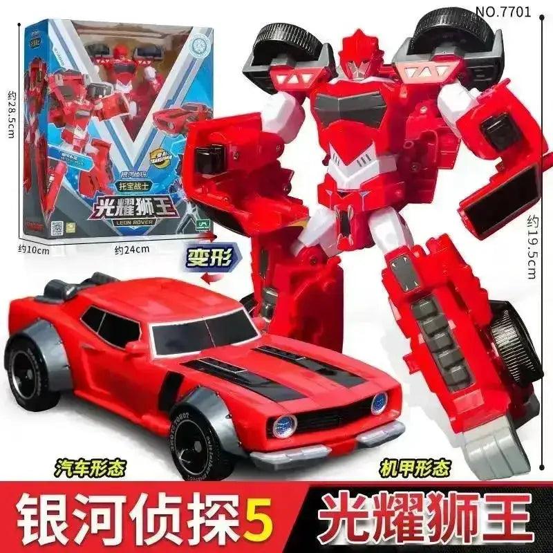 Transformable Police Cop Car Robot Toy Galaxy Lights -  ToylandEU™