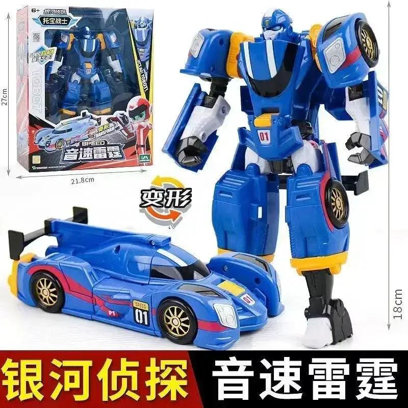  Transformable Police Cop Car Robot Toy Galaxy Lights -  ToylandEU™