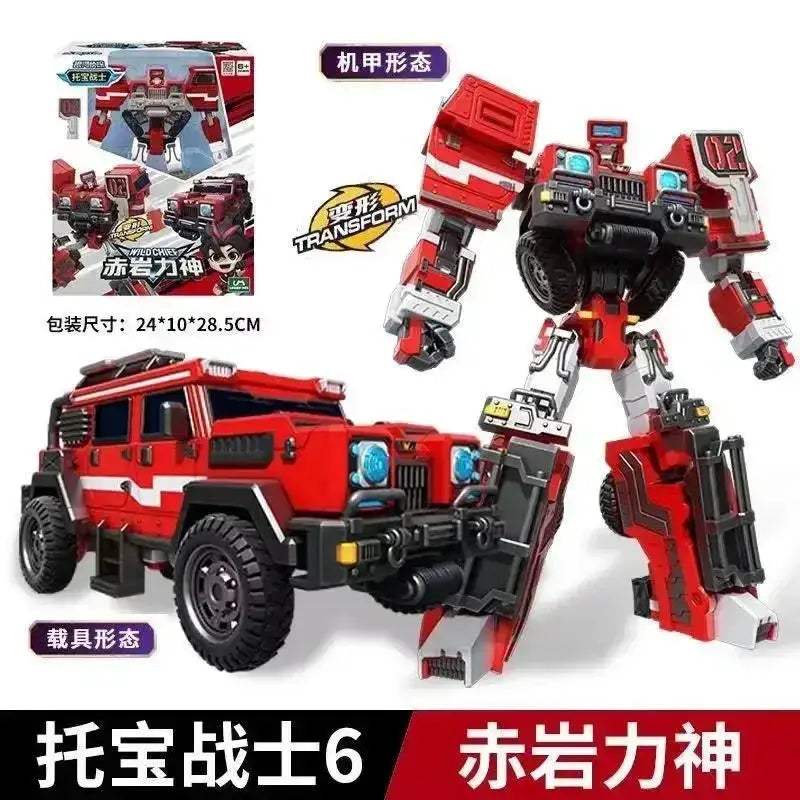 Transformable Police Cop Car Robot Toy With Galaxy Lights - ToylandEU