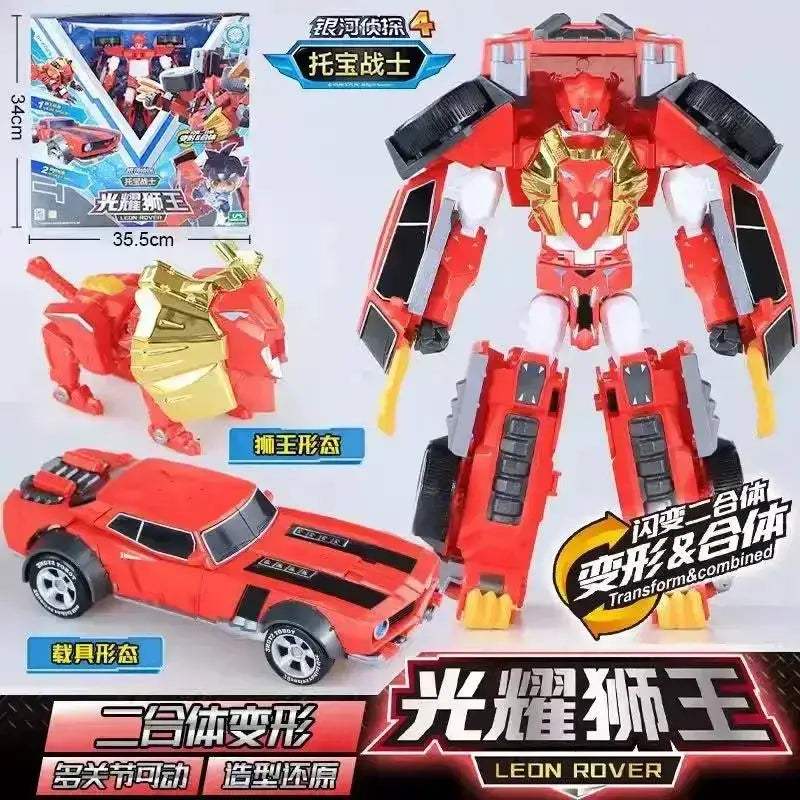 Transformable Police Cop Car Robot Toy With Galaxy Lights - ToylandEU