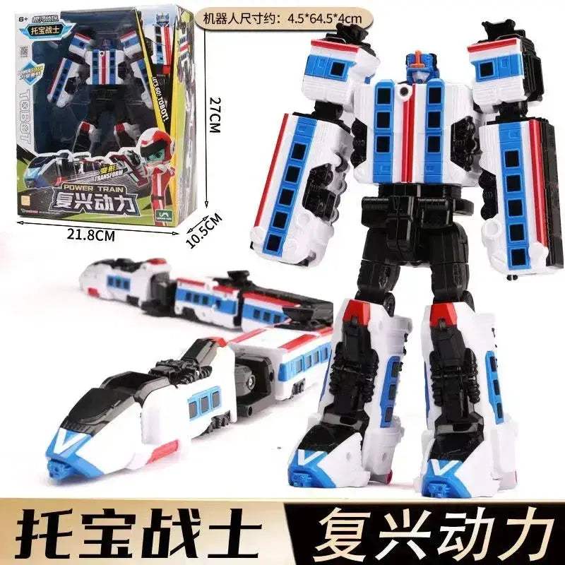 Transformable Police Cop Car Robot Toy With Galaxy Lights - ToylandEU