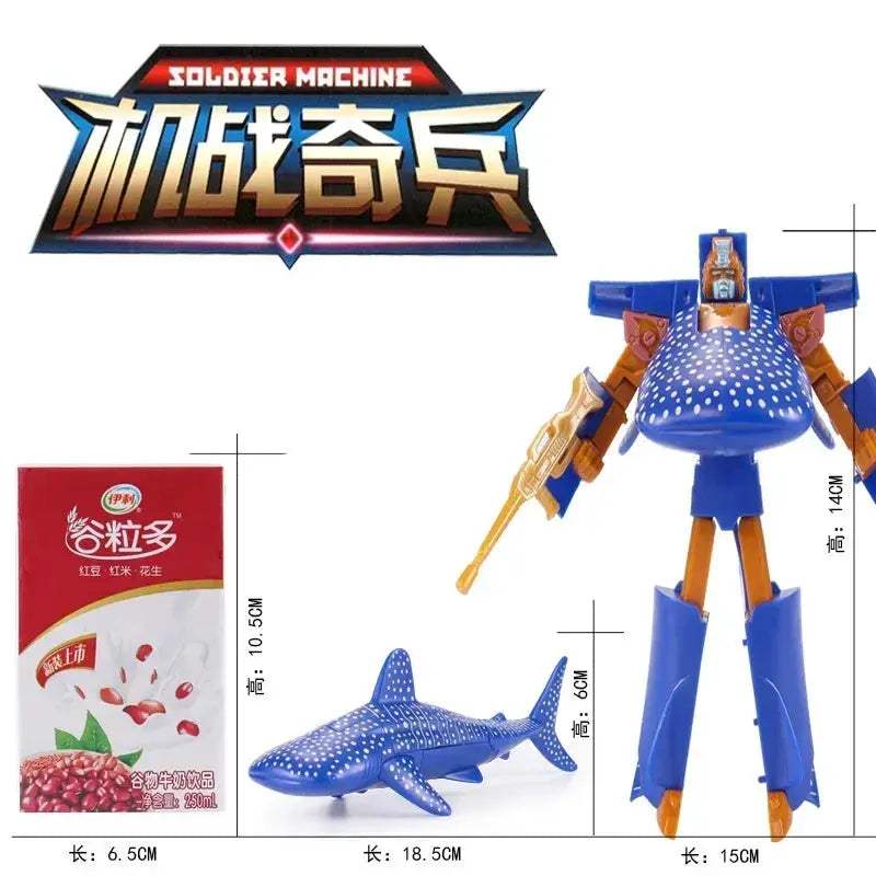  Transformable Shark Robot Toy Morphs Into Great White -  ToylandEU™