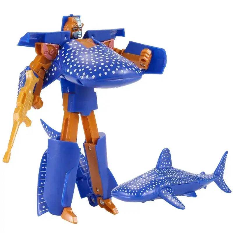  Transformable Shark Robot Toy Morphs Into Great White -  ToylandEU™