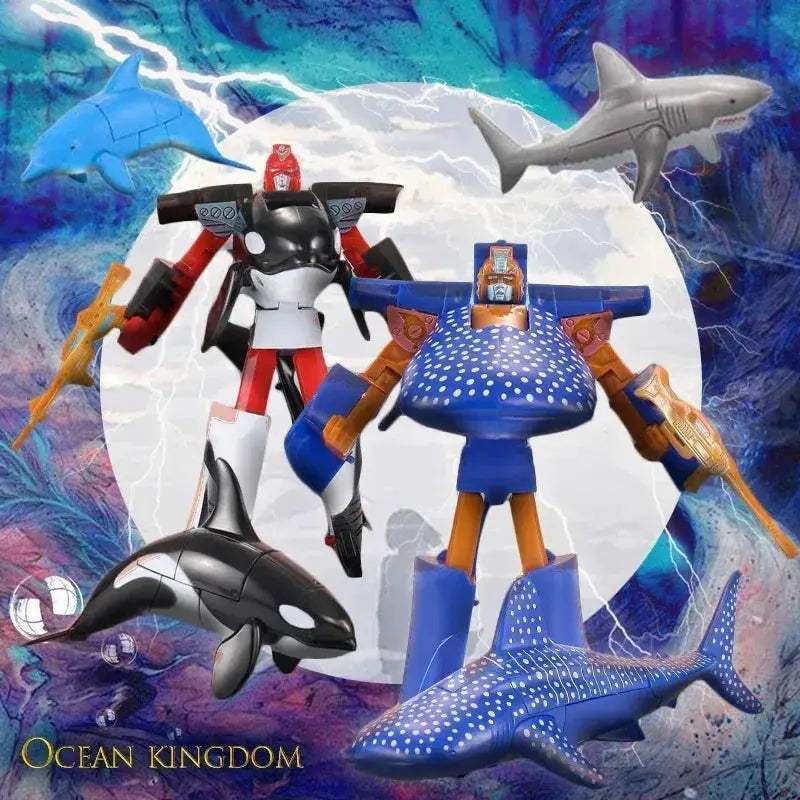 Transformable Shark Robot Toy That Morphs Into Great White - ToylandEU