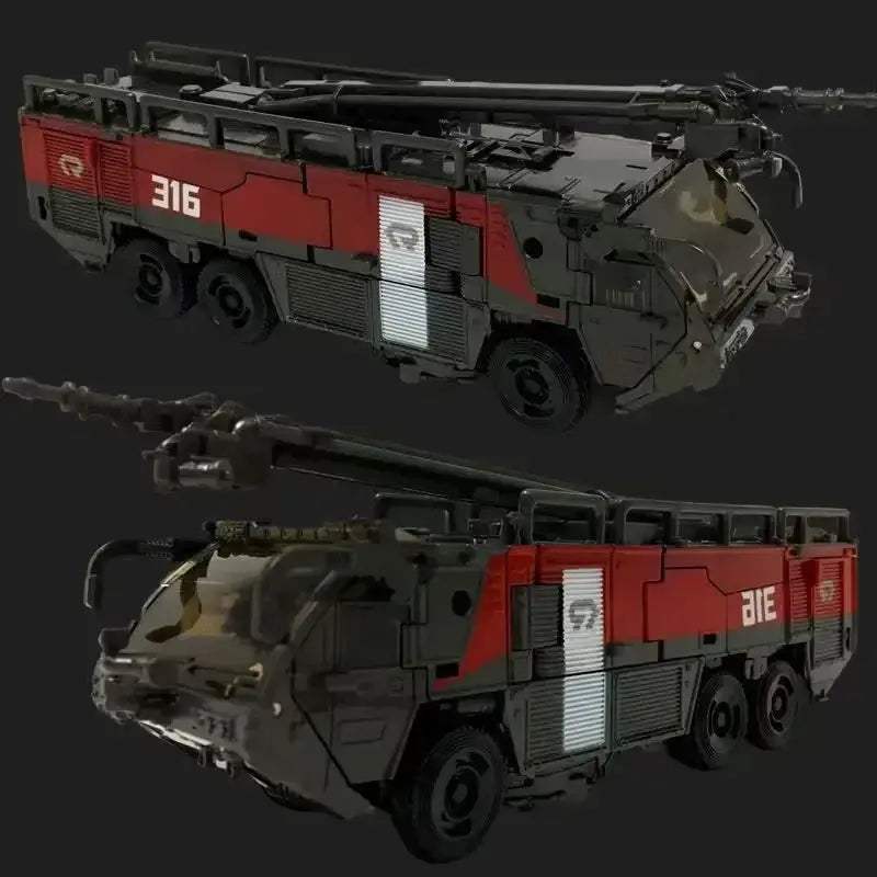 Transformer Action Figure Sentinel Prime Fire Engine Posable Robot Toy - ToylandEU