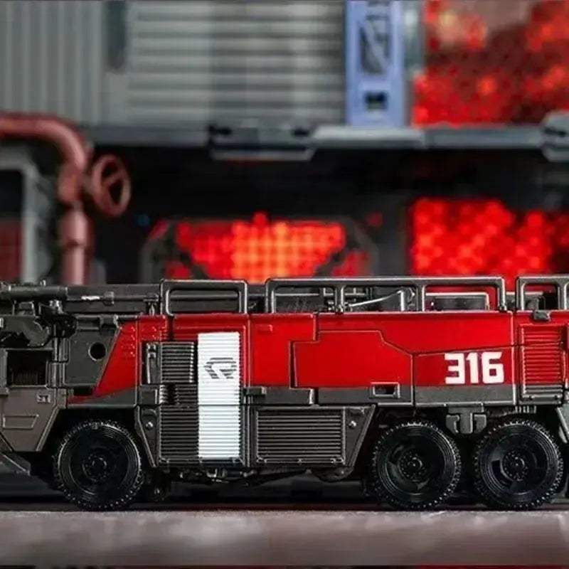 Transformer Action Figure Sentinel Prime Fire Engine Posable Robot Toy - ToylandEU