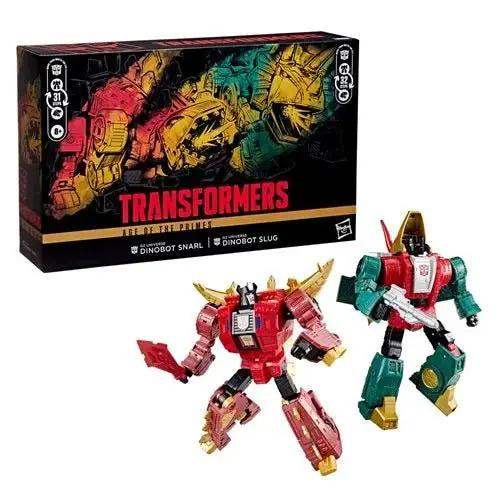 Transformers Generations Selects Age of the Primes Leader Class G2 Universe Dinobots Slug and Snarl - ToyShnip