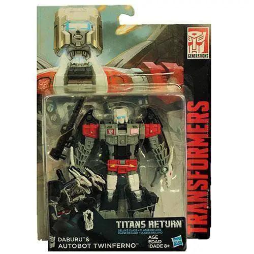 Transformers Titans Return Deluxe Daburu Twinferno Headmaster Figures - ToylandEU