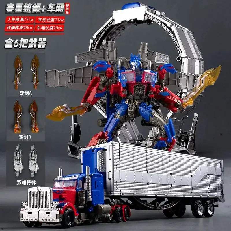 Transforming Action Figure Robot With Car Trailer Accessory - ToylandEU