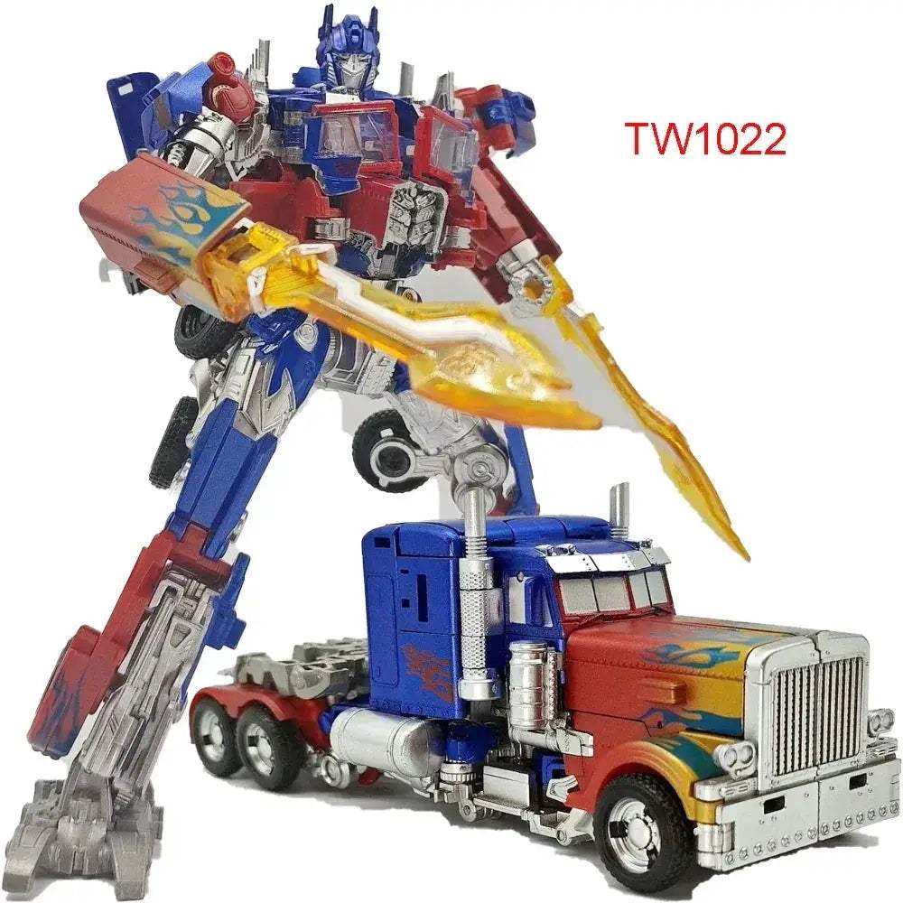 Transforming Action Figure Robot With Car Trailer Accessory - ToylandEU