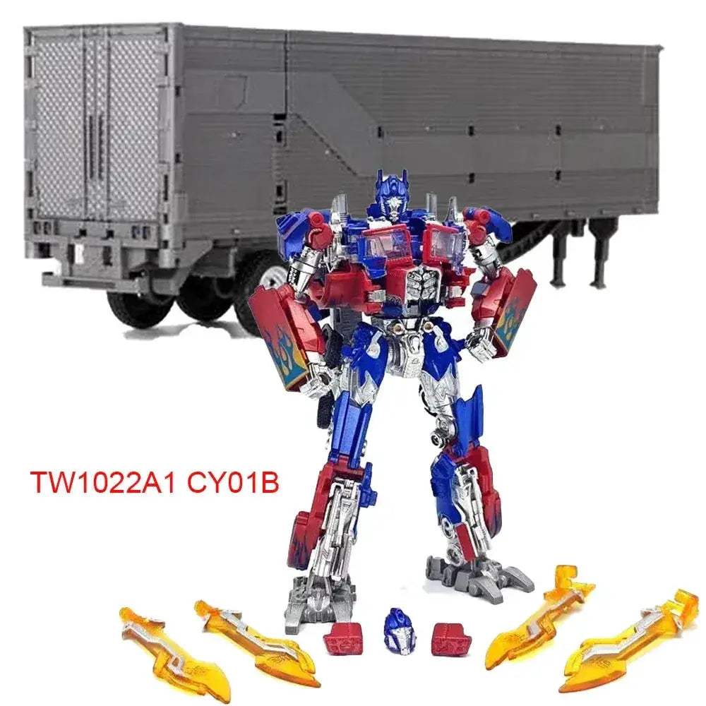 Transforming Action Figure Robot With Car Trailer Accessory - ToylandEU