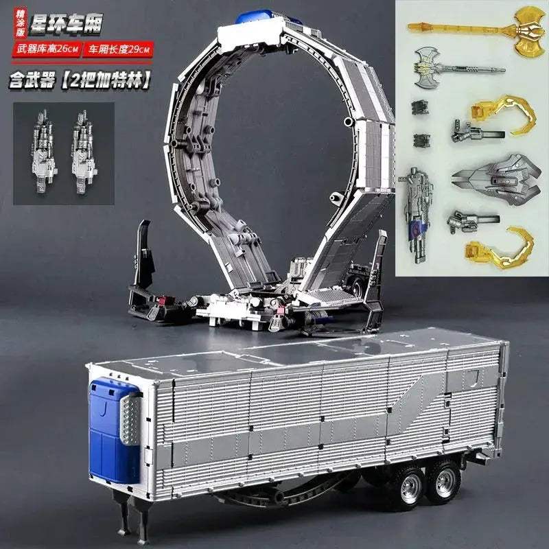 Transforming Action Figure Robot With Car Trailer Accessory - ToylandEU