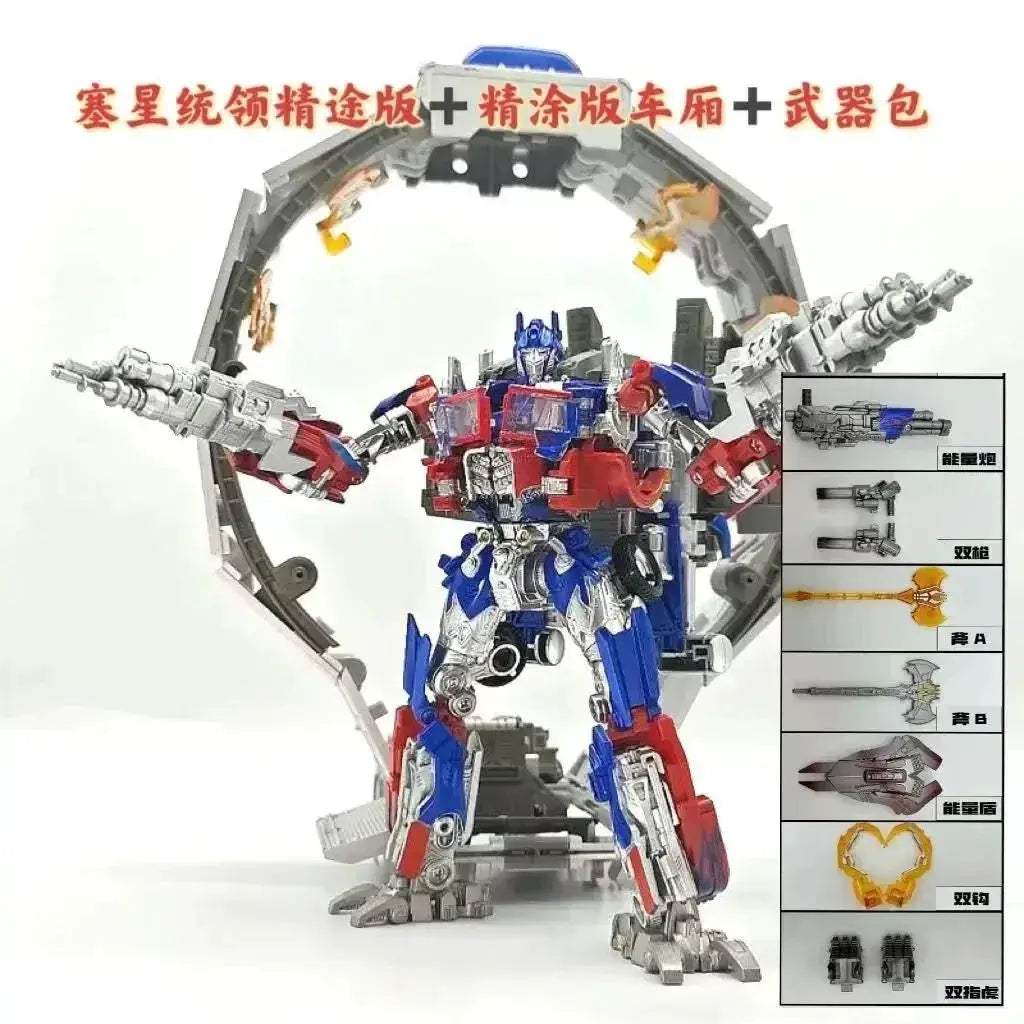 Transforming Action Figure Robot With Car Trailer Accessory - ToylandEU