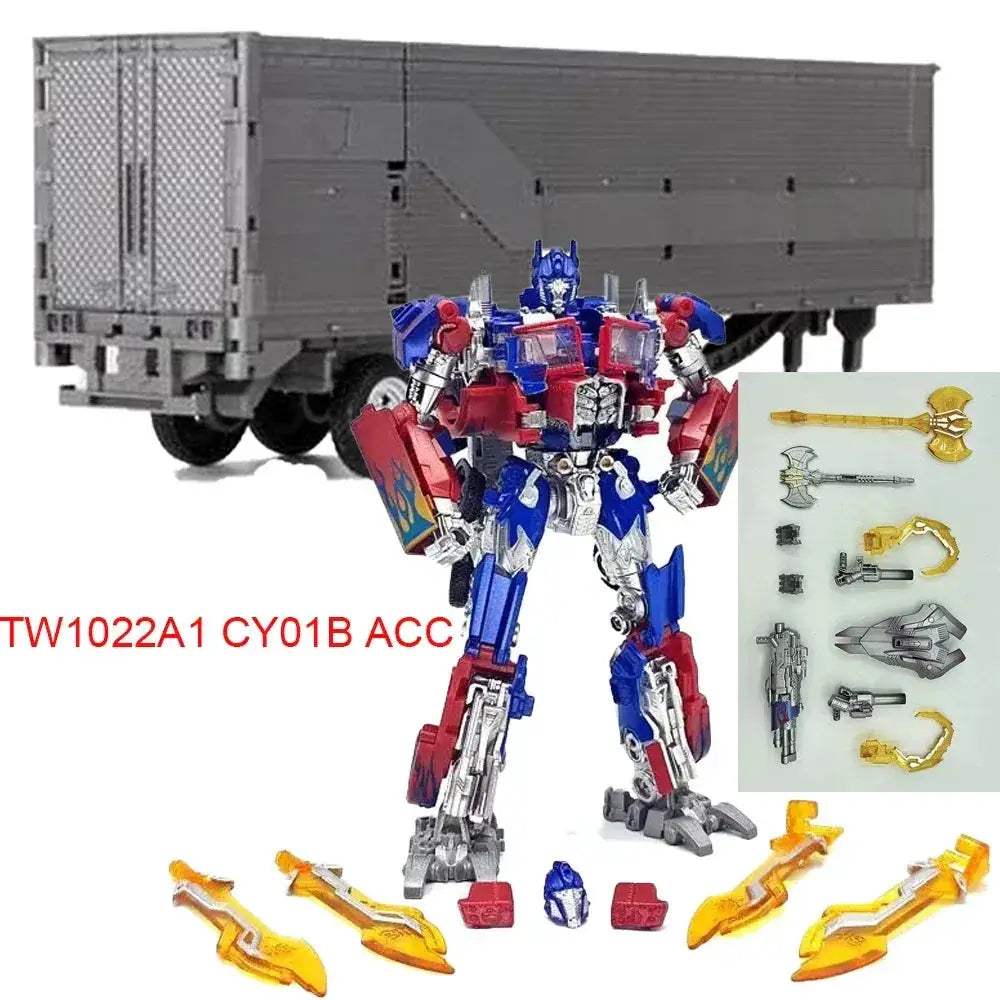 Transforming Action Figure Robot With Car Trailer Accessory - ToylandEU