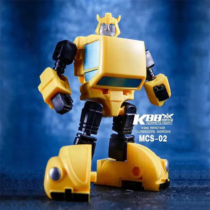 Transforming Bee Commander Action Figure 10cm Pocket Robot Toy - ToylandEU