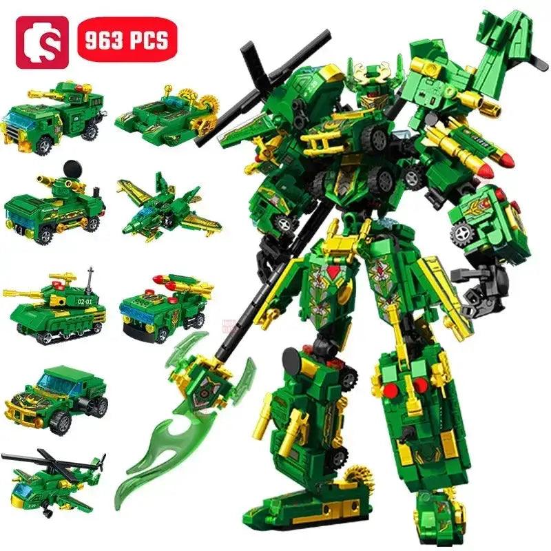  Transforming Mech Robot Building Blocks Kit Lego -  ToylandEU™