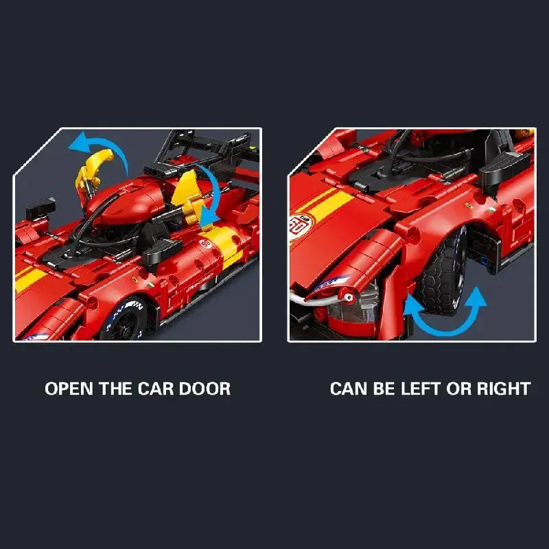 Transforming Racers Building Blocks Supercar Model Kit For Adults - ToylandEU