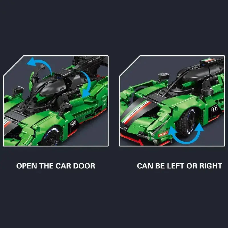 Transforming Racers Building Blocks Supercar Model Kit For Adults - ToylandEU