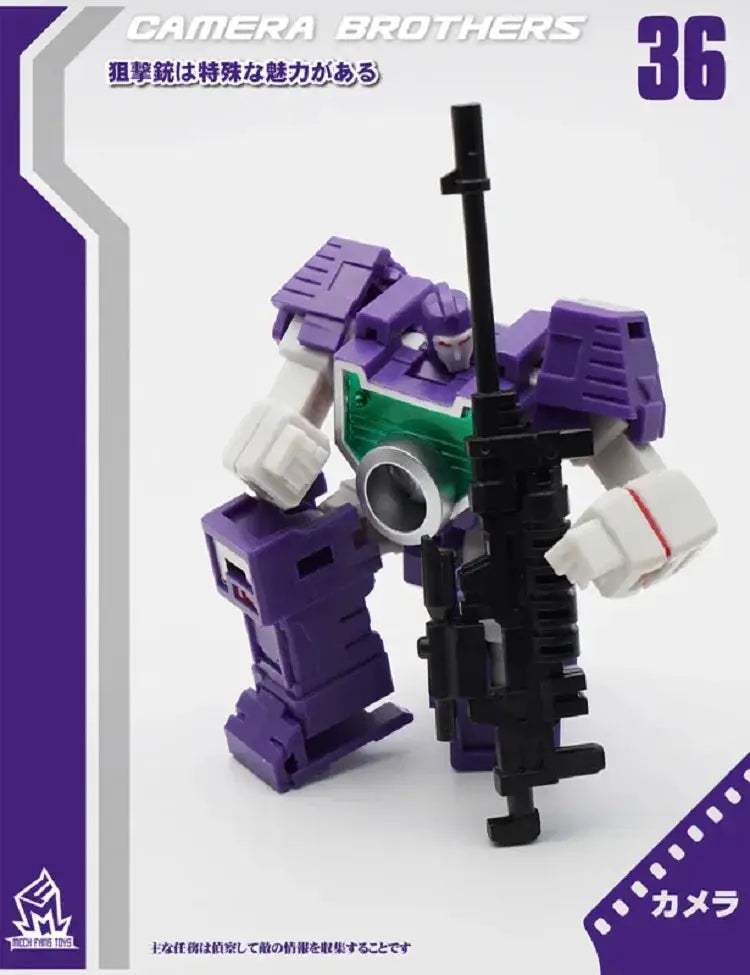 Transforming Robot Action Figure MF36 Mini Collectible Toy - ToylandEU
