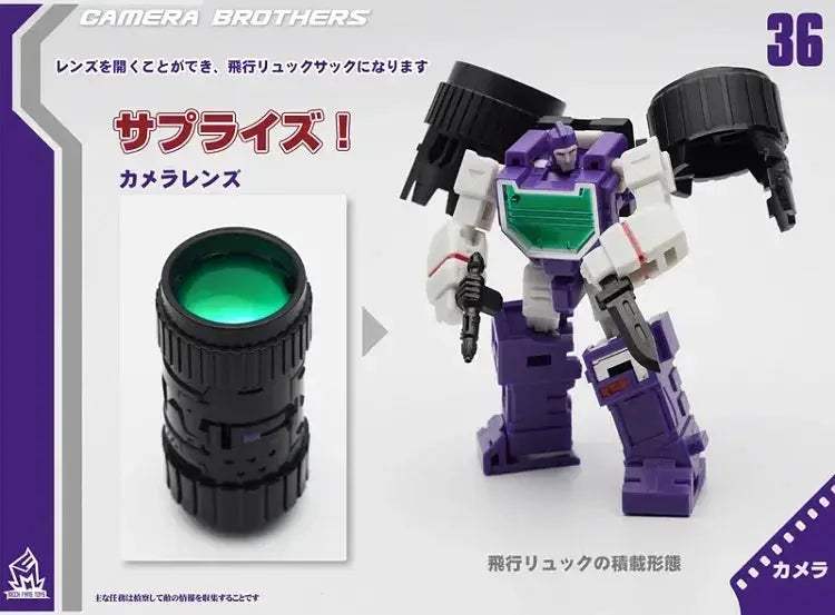 Transforming Robot Action Figure MF36 Mini Collectible Toy - ToylandEU