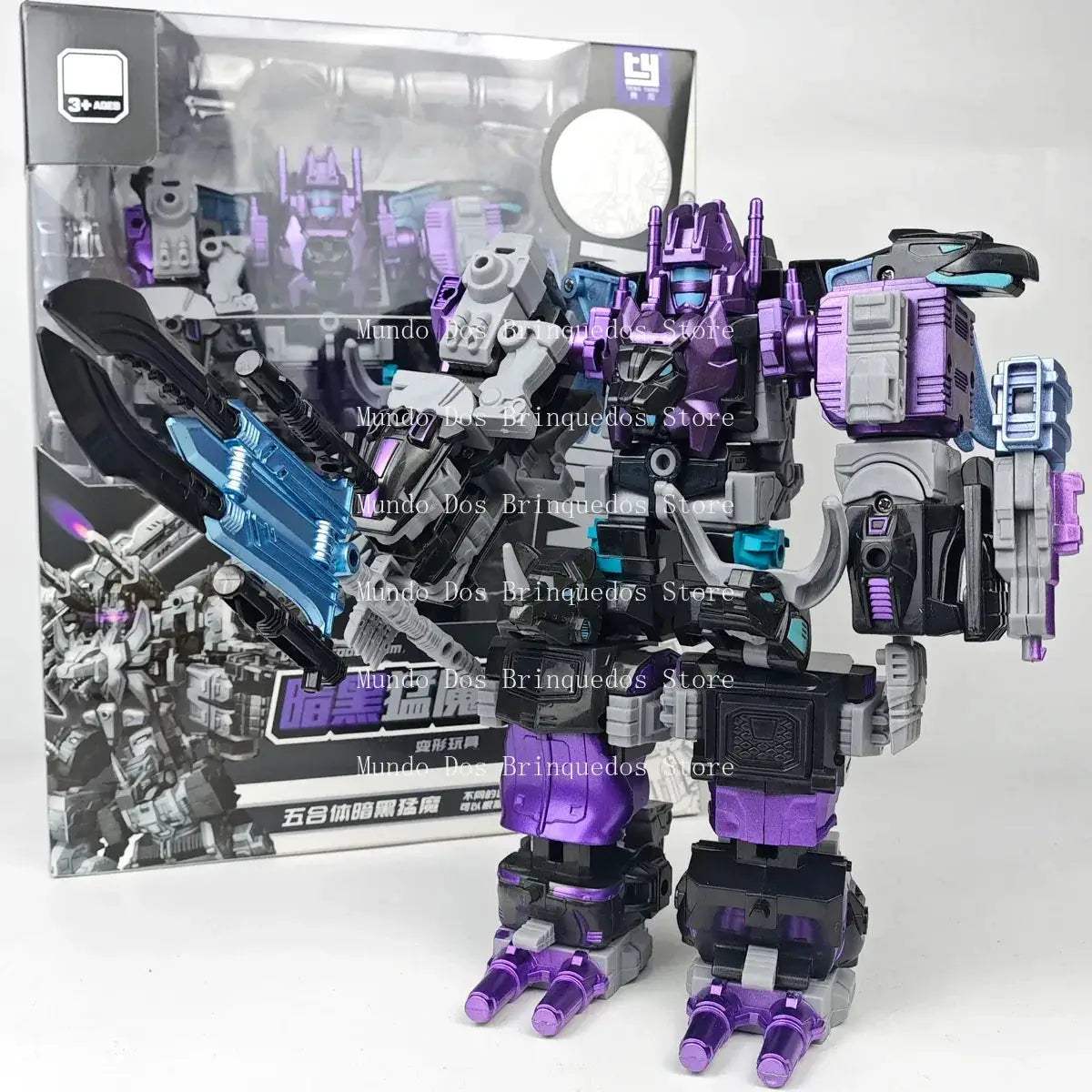 Transforming Robot Predaking Action Figure 21cm 5 In 1 - ToylandEU