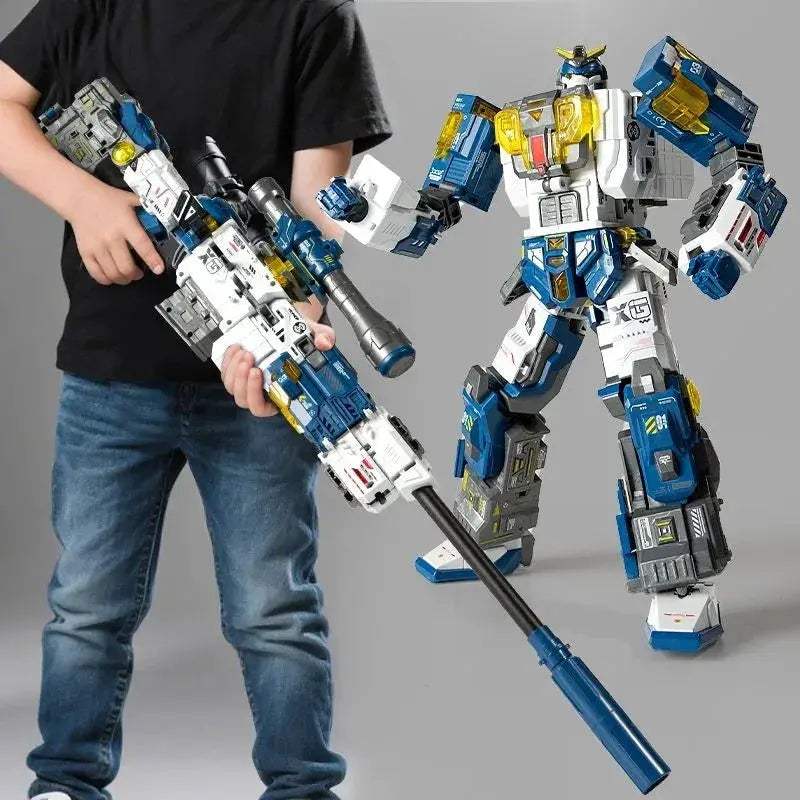 Transforming Robot Sniper Rifle Toy With Soft Bullets - ToylandEU