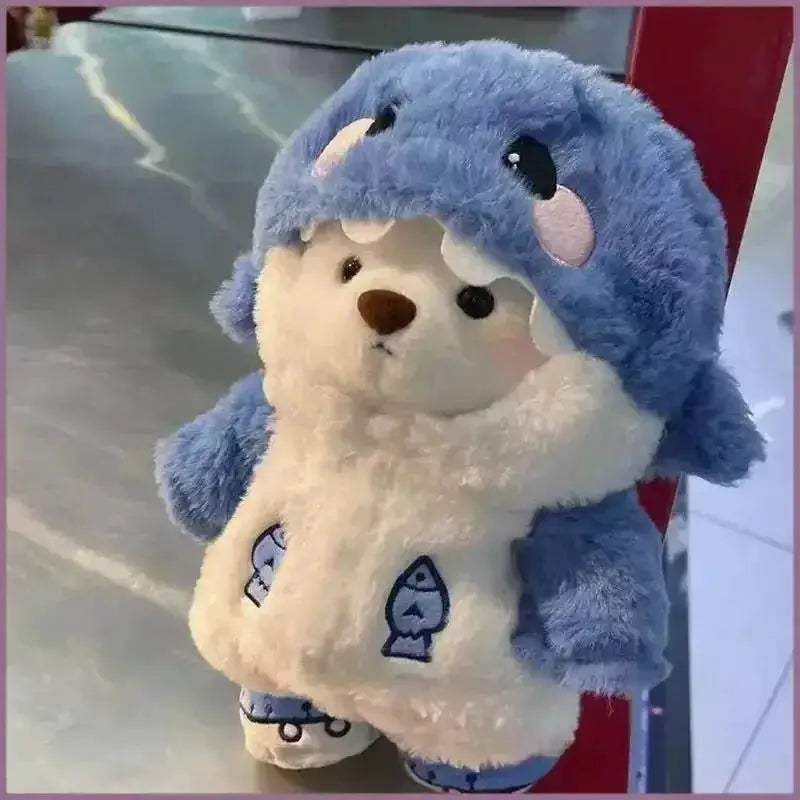 Transforming Shark to Bear Plush Doll for Girls Gift - ToylandEU