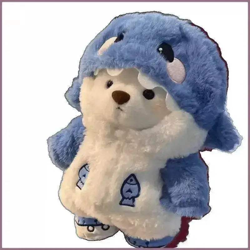 Transforming Shark to Bear Plush Doll for Girls Gift - ToylandEU