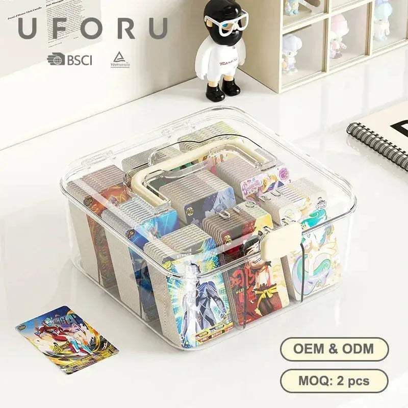 Transparent Card Storage Box With Dustproof Moistureproof Design - ToylandEU