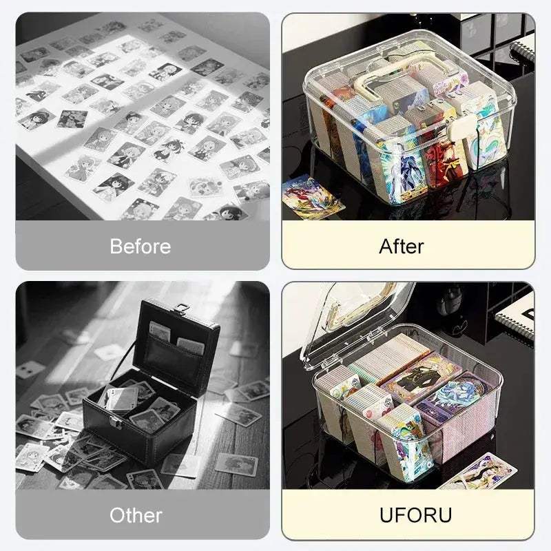 Transparent Card Storage Box With Dustproof Moistureproof Design - ToylandEU