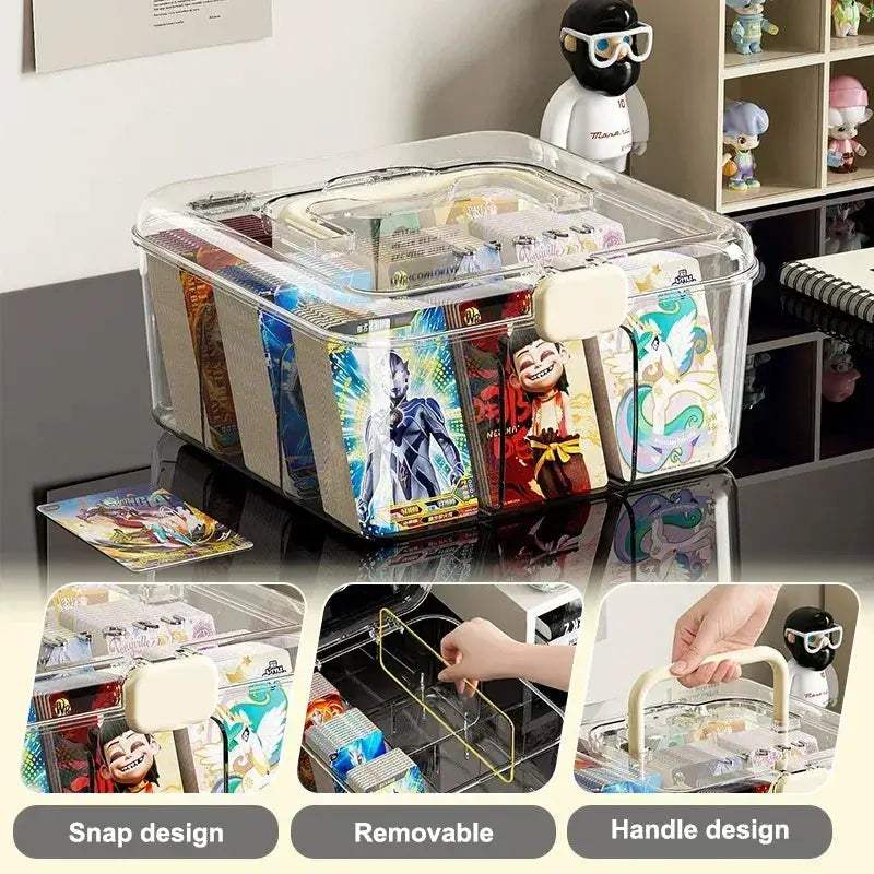 Transparent Card Storage Box With Dustproof Moistureproof Design - ToylandEU