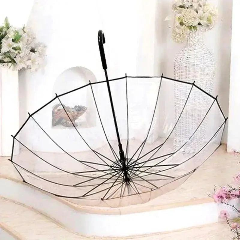  Transparent Kids Umbrella Long Handle Auto Rain Shield -  ToylandEU™