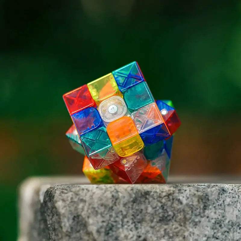  Transparent Magnetic 3x3 Rubiks Cube Ultra Fast Silent -  ToylandEU™