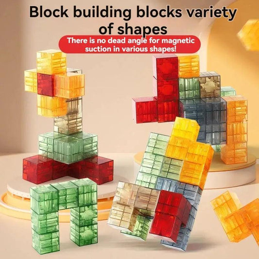  Transparent Magnetic Blocks For Kids Sensory Toys -  ToylandEU™