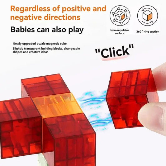  Transparent Magnetic Blocks For Kids Sensory Toys -  ToylandEU™